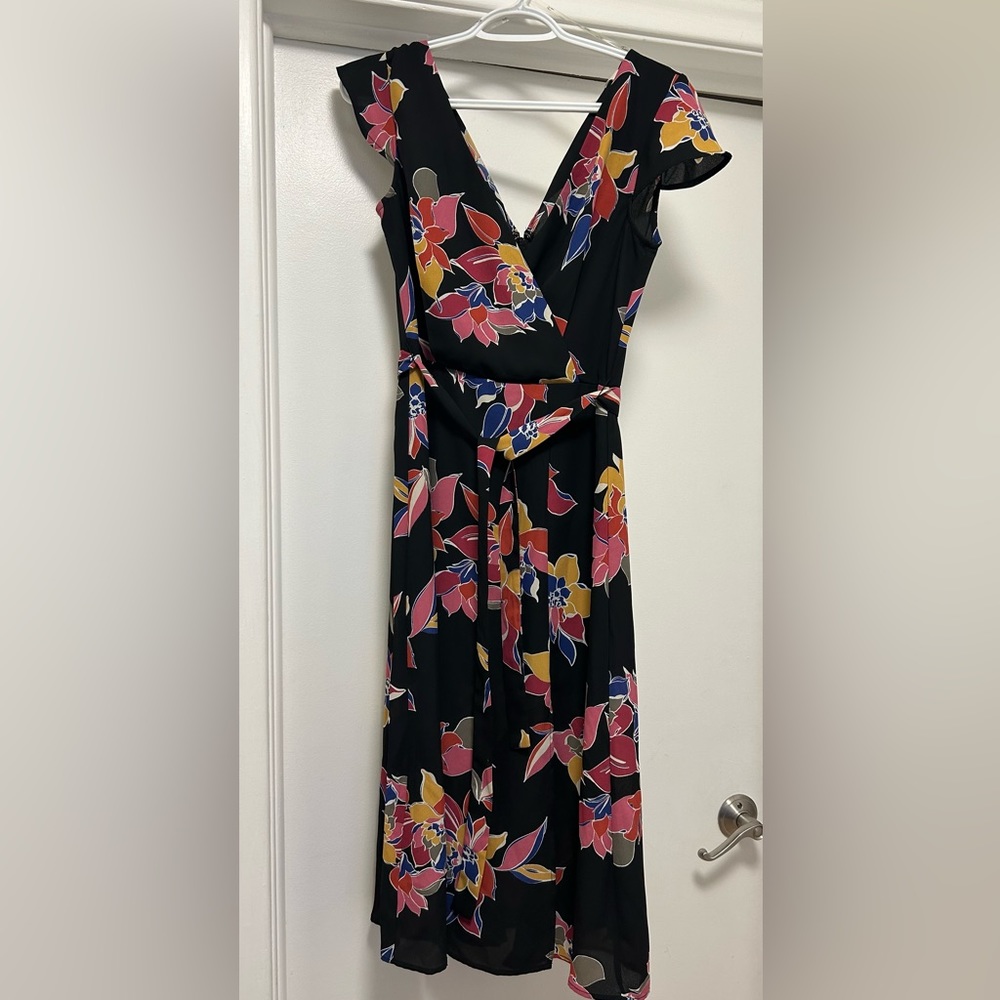 Floral Midi wedding guest dress size small